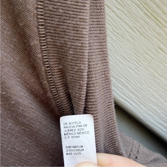 Athleta Ascent Seamless Long Sleeve Top Brown size Large. - Picture 3 of 6